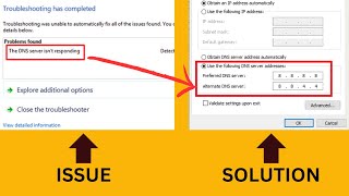 100 SOLVED The DNS Server Isnt Responding Fix  DNS Server Not Responding [upl. by Bauer310]