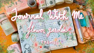 Journal With Me  Flower Garden Theme [upl. by Llamaj]