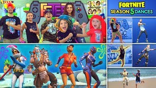 FORTNITE DANCE CHALLENGE in REAL LIFE 3 FUNnel V Fam Bahamas Season 4 amp 5 [upl. by Ainival]