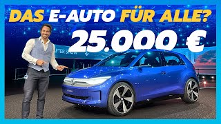 VW ID2  kürzer als ein Polo  mehr Platz als ein Golf  450 km Reichweite  unter 25000€ [upl. by Afra299]