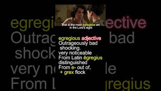 Word of the Day egregious Cinematic Tutorial vocabulary educational shorts [upl. by Cameron]