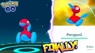 EVOLVING TO PORYGON2 IN POKEMON GO IT FINALLY HAPPENED New Generation 2 Evolution [upl. by Maroj712]