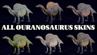 ALL OURANOSAURUS SKINS 2  JURASSIC WORLD EVOLUTION 2 [upl. by Eanil]