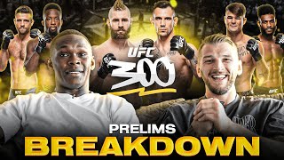 Israel Adesanya amp Dan Hooker Breakdown The Stacked UFC 300 Prelims [upl. by Grenville]