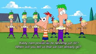 FHD PL Phineas and Ferb  Phinedroids and Ferbots Polish version with lyrics and translation [upl. by Anoynek]