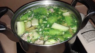 Winter melon with pig meat soup cooked Cambodian style [upl. by Halda]