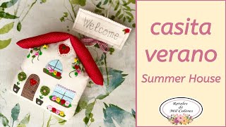 La Casita de Verano Cómo Hacer tutorial fácil paso a paso y patrones o moldes gratis 030🏠 [upl. by Nospmas481]