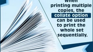 Meaning of Collate in Terms of Printing [upl. by Perr]