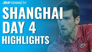 Djokovic Eases Past Shapovalov Zverev Tsitsipas Thiem Progress  Shanghai 2019 Day 4 Highlights [upl. by Rainie541]