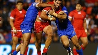 Samoa v Tonga Highlights  Rugby League 2013 [upl. by Ekoorb113]