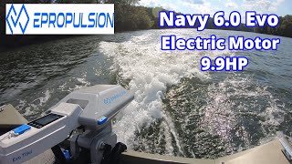 ePropulsion 2021 Navy 60 EVO Electric Outboard Motor Unboxing Install and UNBIASED Review [upl. by Fogarty]