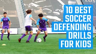 10 Best Soccer Defending Drills for Kids  Youth Soccer Defense Drills  Fun Soccer Drills by MOJO [upl. by Huoh]