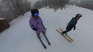 Stowe  Early Season Laps Mansfield Trails  Full Run 3 [upl. by Belier]