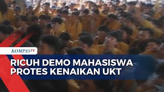 Demo Mahasiswa Protes Kenaikan UKT di Unsoed Berlangsung Ricuh [upl. by Areivax]