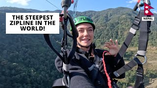 This is the World’s FASTEST Zipline  I shed tears [upl. by Clardy]