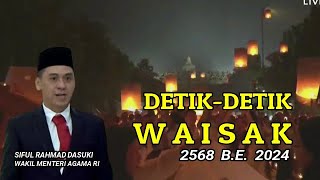 DETIK DETIK WAISAK amp FESTIVAL LAMPION di Candi Borobudur Magelang [upl. by Eelasor]