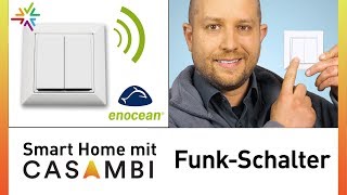 Casambi EnOcean FunkSchalter  Lichtsteuerung per Funk ohne Batterie und Kabel [upl. by Ashly]