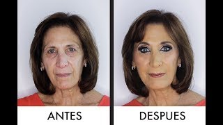 MAQUILLAJE DE NOCHE PARA PIEL MADURA 60 años o más  ¡HOLA GUAPA  TERE METTA [upl. by Ahlgren]