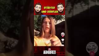 Städter und Dörfler 😂😂 shortsfeed deutschland satire comedy dorfleben diegrünen bier witzig [upl. by Nomled]