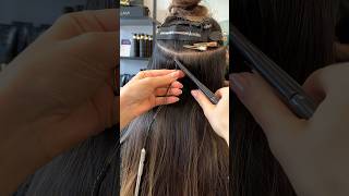 HIDDEN ROW INSTALL  WEFT HAIR EXTENSIONS [upl. by Acinod979]