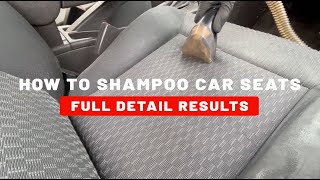 How to Shampoo Car Seat Effectively with the Bissell Spot Clean Pro Extractor [upl. by Melany]