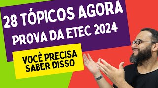 VESTIBULINHO ETEC  COMO FUNCIONA A PROVA DA ETEC etec2024 [upl. by Marten]