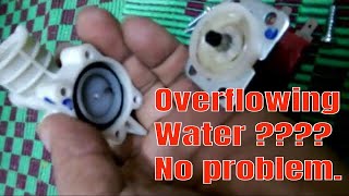 washing machine overflowing water  Easy fix in 5 minutes amp no parts needed [upl. by Nosidda]