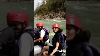 River rafting at Rishikesh🌊🤟🏻🤩 riverraftinginrishikesh hightides rishikeshtourism [upl. by Chavaree]