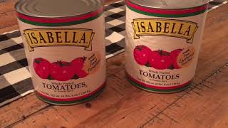 Isabella Whole Peeled Tomatoes label discrepancy Restaurant Depot RD Jet [upl. by Dawkins]