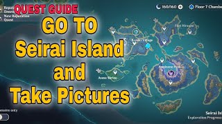 SERAI ISLAND AND TAKE PICTURES  QUEST GUIDE  Genshin Impact [upl. by Elfont]