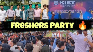 Kiet College Ki Freshers Party 😍🔥  Kiet Ghaziabad  Frescos  Waylogger [upl. by Nealey]