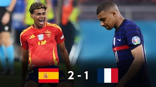 ESPAÑA ELIMINA A FRANCIA Y ESTA EN LA FINAL  ESPAÑA 2 FRANCIA 1  EUROCOPA 2024 [upl. by Conan]