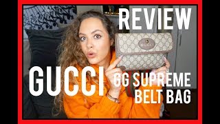 GUCCI BELT BAG REVIEW amp HOW TO STYLE A BELT BAG  CAIE THORPE [upl. by Hau323]