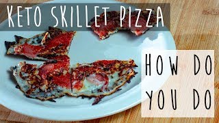 Easy Skillet Pizza Recipe  Keto Pizza [upl. by Evania]