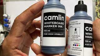 camlin whiteboard marker ink 100ml  price  Hindi  Review [upl. by Rance607]