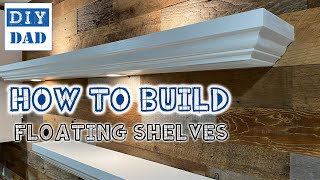 DIY Dad HowTo Building Floating Shelves [upl. by Adiene373]