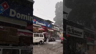 Mussoorie Snowfall 2024 shorts love snowfall snow queenhill hill mussoorie shimla kashmir [upl. by Adnic]