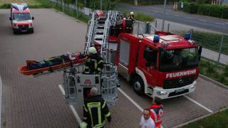 Menschenrettung über Drehleiter Übungsdienst [upl. by Orecic]