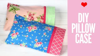 How to Make a Pillowcase – Pillowcase Pattern in 3 Sizes [upl. by Artkele]