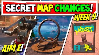 Fortnite Chapter 4 v2330 SECRET MAP CHANGES quotWeek 9quot [upl. by Yuhas144]