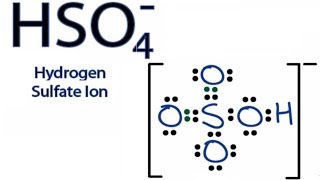 HSO4 Lewis Structure How to Draw the Lewis Structure for the Bisulfate Ion [upl. by Lemak]