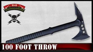 M48 Hawk Axe 100 Foot Long Throw [upl. by Ahseirej]