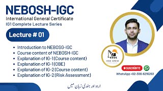 NEBOSH IGC Lecture 1 Introduction to NEBOSH IGC [upl. by Ardnaz]