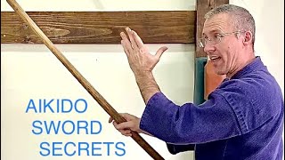 Using a BOKKEN Tsuki sword training basics AIKIDO PART 3 [upl. by Imarej]