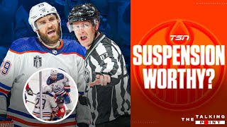 Should Draisaitl be suspended for hit on Barkov [upl. by Enyleuqcaj]