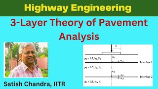 Three layer theory of pavement analysis Multilayer pavement analysis Flexible pavement design [upl. by Sined]