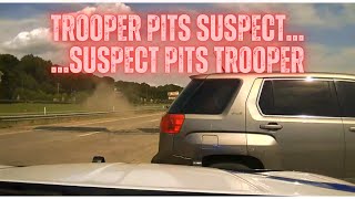 Felony fleeing with stolen firearm  Arkansas State Police PIT Maneuver on GMC Terrain pursuit [upl. by Moria141]