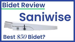 Saniwise Bidet Toilet Seat Review  Best Bidet Price 50 [upl. by Nedaj116]