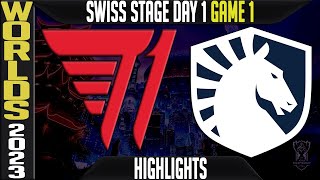 T1 vs TL Highlights  Worlds 2023 Swiss Stage Day 1 Round 1  T1 vs Team Liquid [upl. by Old]