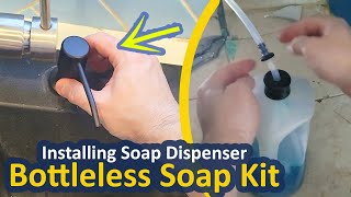 How to Install Soap Dispenser with Extension Tube  Soap Dispenser Kitchen Sink Review [upl. by Hallerson]